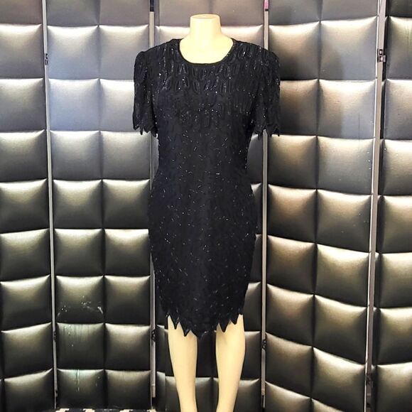 Lawerence Kazar vintage dress  - Picture 1 of 10